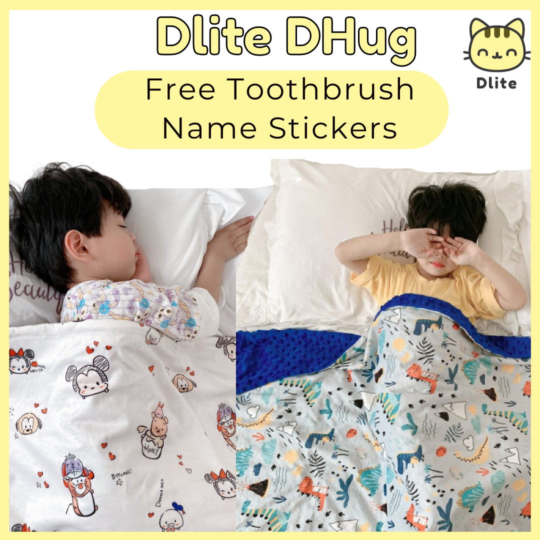 Dlite DHug Japan Quality Kids Blanket 110*150cm Childcare Blanket Minky Fleece Weighted Blanket
