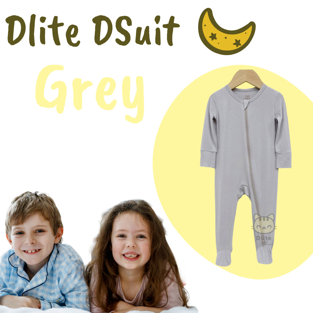 ✅Dlite DSuit OEKO Tex Organic Bamboo Kids Sleepsuit Footed Pyjamas Hypo Allergenic & Anti Bacterial