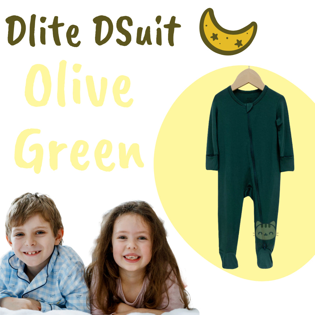 ✅Dlite DSuit OEKO Tex Organic Bamboo Kids Sleepsuit Footed Pyjamas Hypo Allergenic & Anti Bacterial