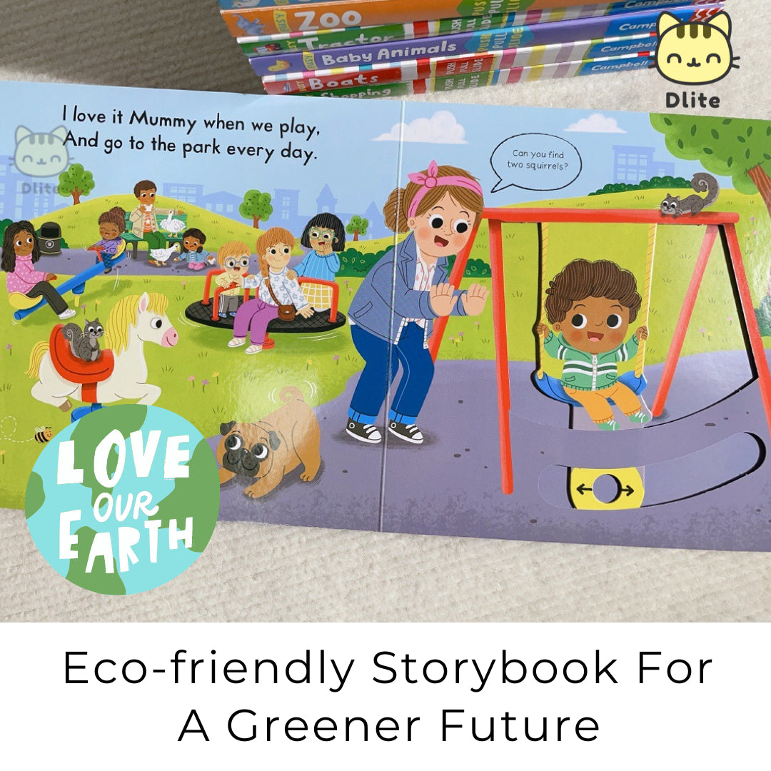 Dlite DBook Interactive Kids Storybook Popular Nursery Rhythm With Slide & Pull Kids Gift
