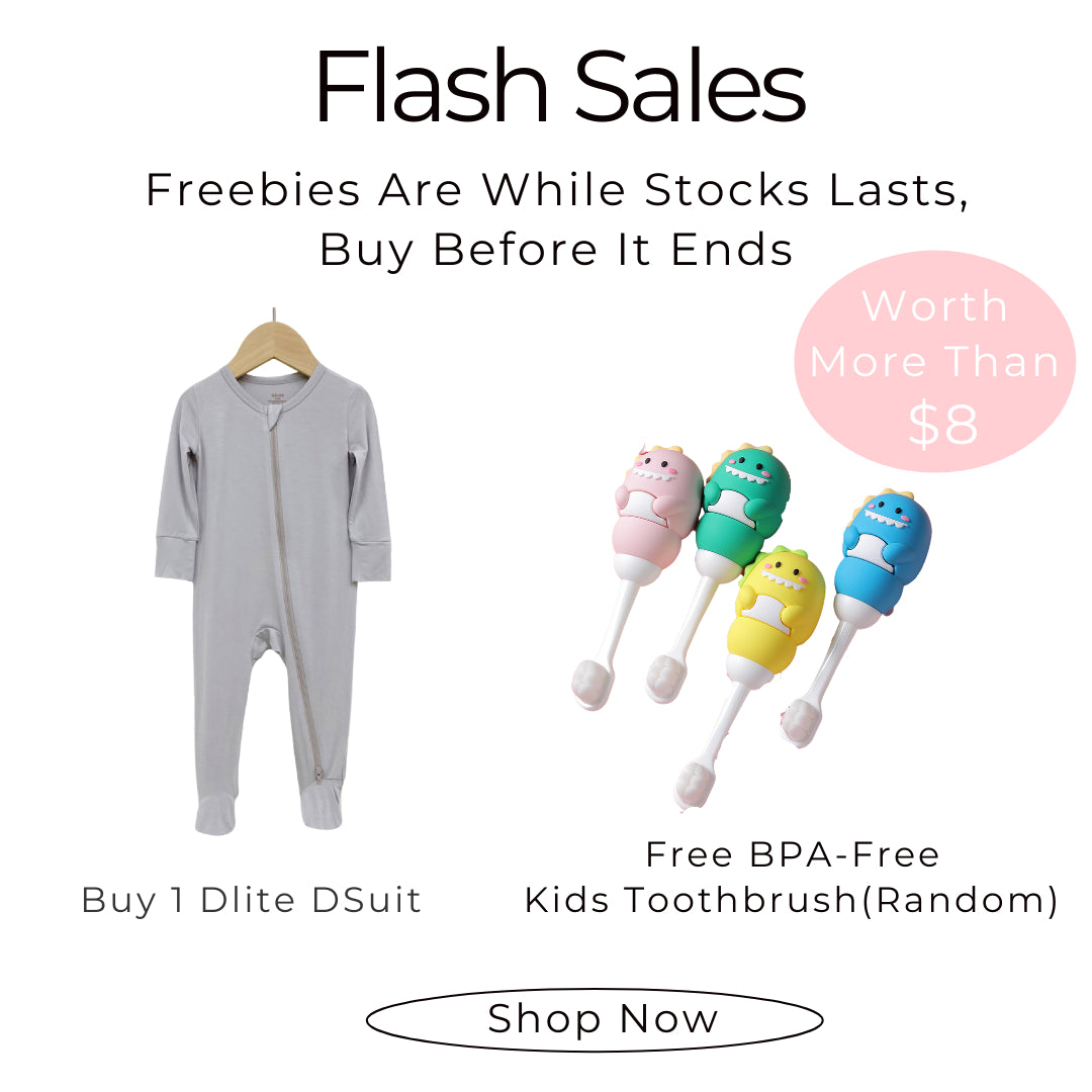 ✅Dlite DSuit OEKO Tex Organic Bamboo Kids Sleepsuit Footed Pyjamas Hypo Allergenic & Anti Bacterial