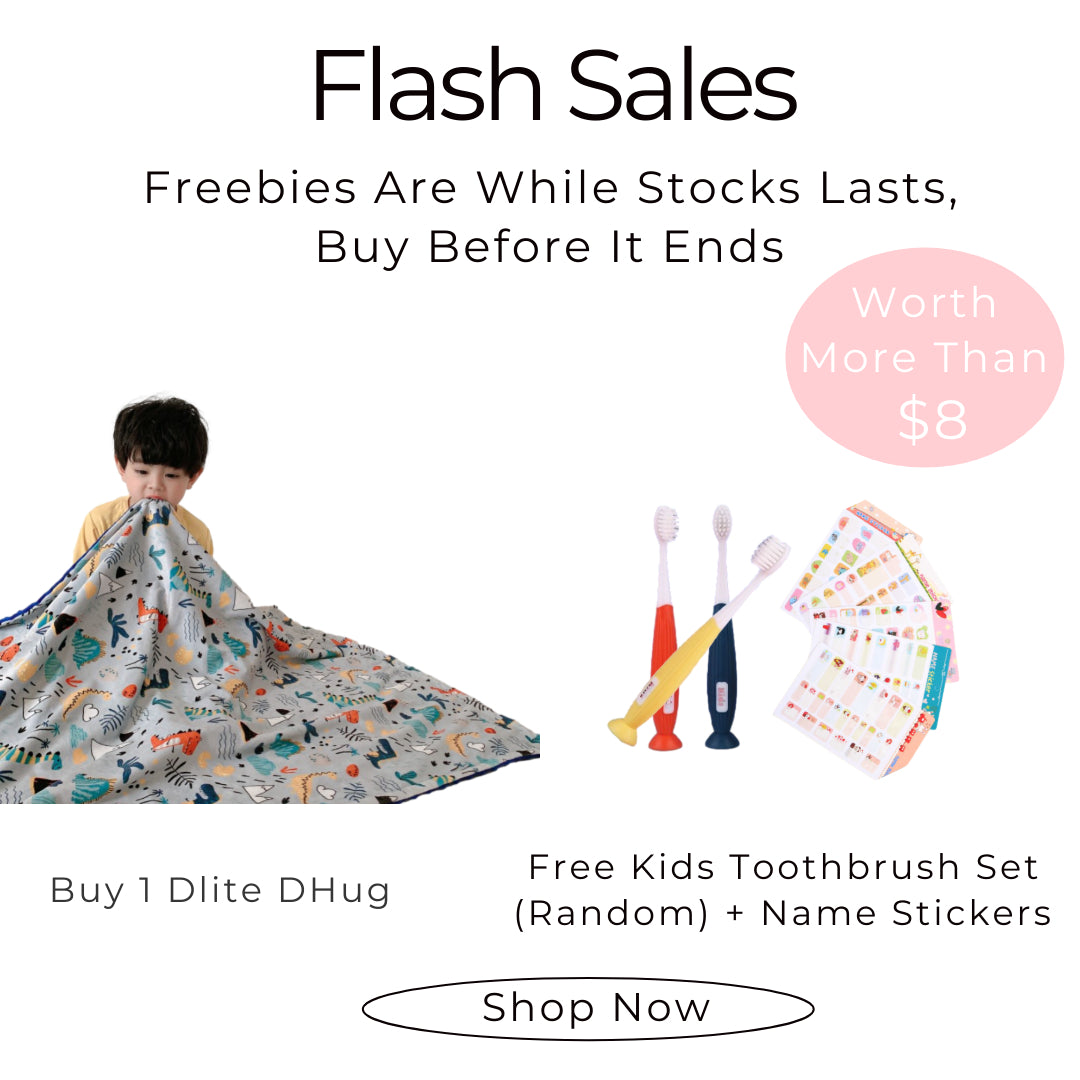 Dlite DHug Japan Quality Kids Blanket 110*150cm Childcare Blanket Minky Fleece Weighted Blanket