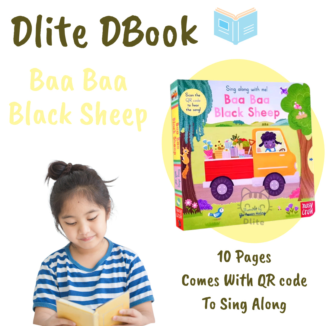 Dlite DBook Interactive Kids Storybook Popular Nursery Rhythm With Slide & Pull Kids Gift