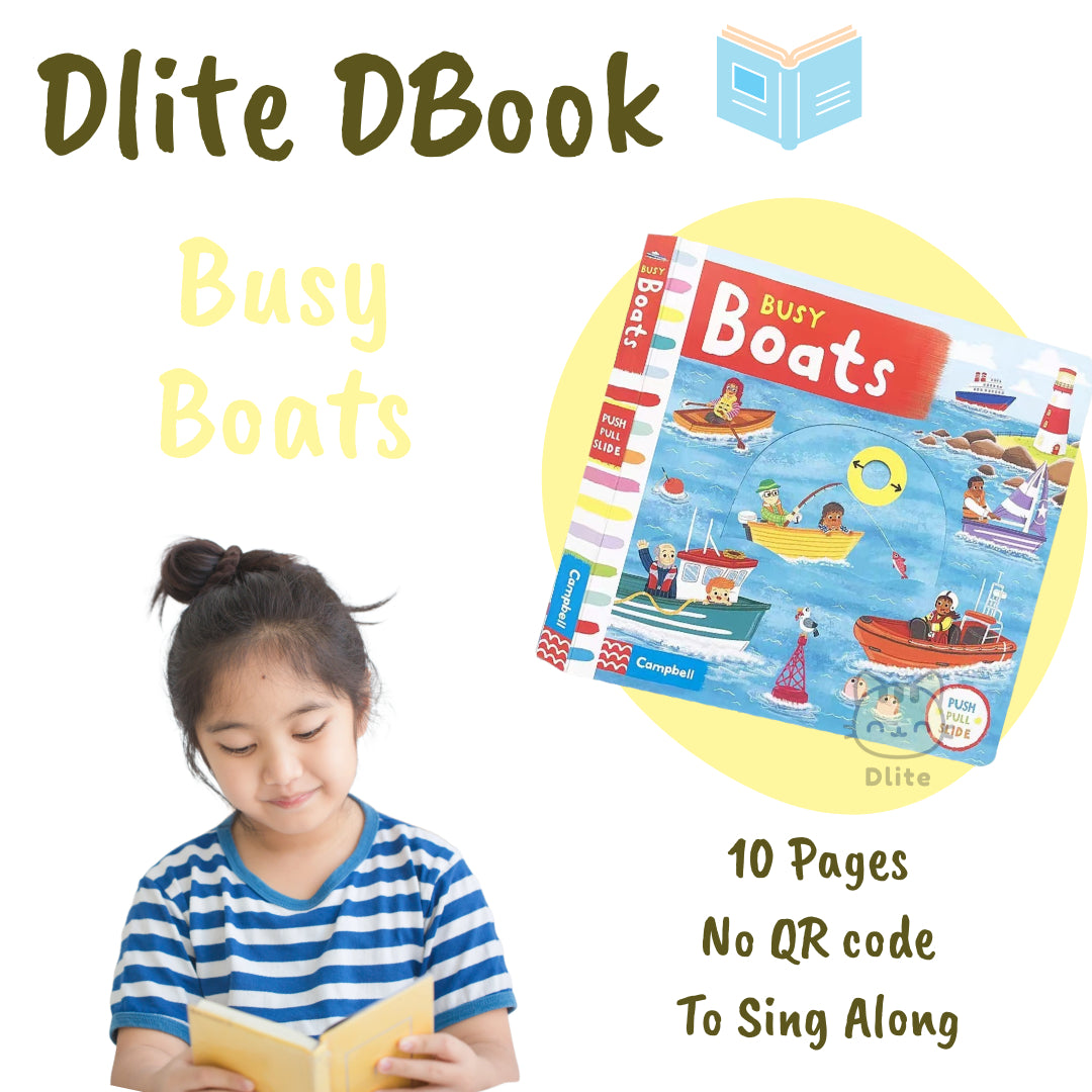 Dlite DBook Interactive Kids Storybook Popular Nursery Rhythm With Slide & Pull Kids Gift
