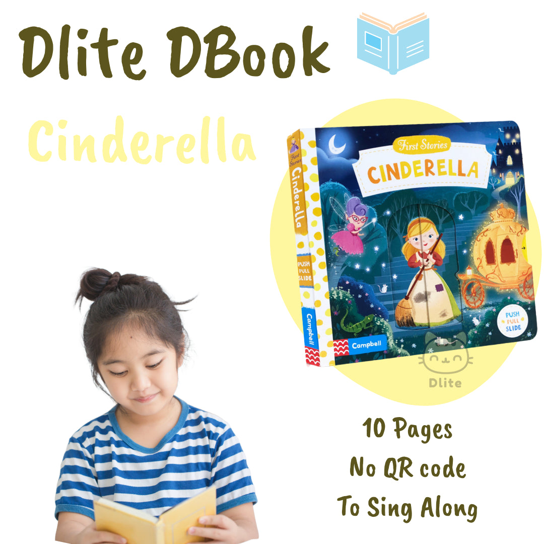 Dlite DBook Interactive Kids Storybook Popular Nursery Rhythm With Slide & Pull Kids Gift
