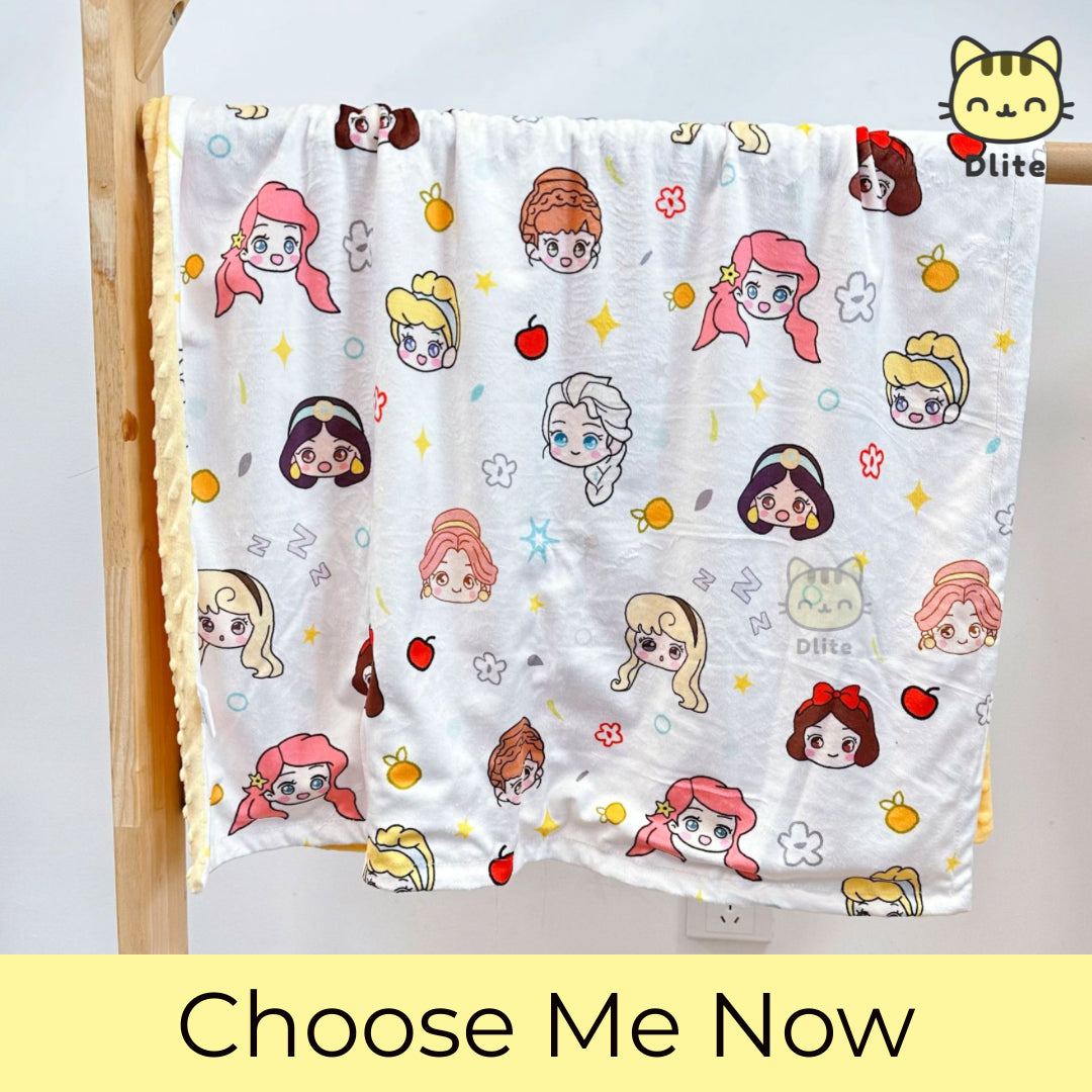 Dlite DHug Japan Quality Kids Blanket 110*150cm Childcare Blanket Minky Fleece Weighted Blanket