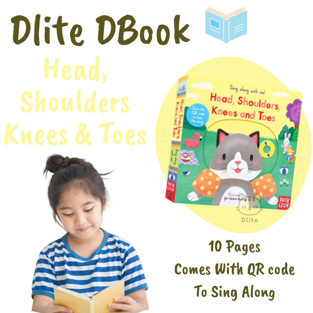 Dlite DBook Interactive Kids Storybook Popular Nursery Rhythm With Slide & Pull Kids Gift