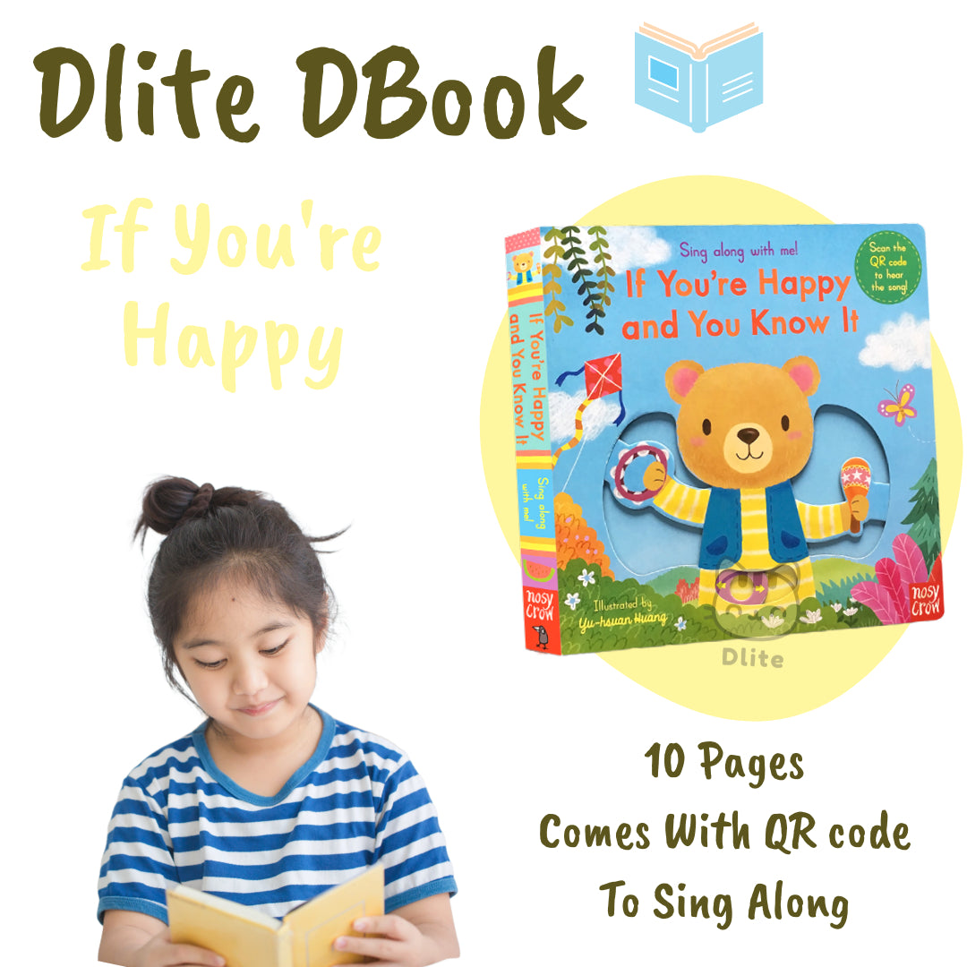 Dlite DBook Interactive Kids Storybook Popular Nursery Rhythm With Slide & Pull Kids Gift