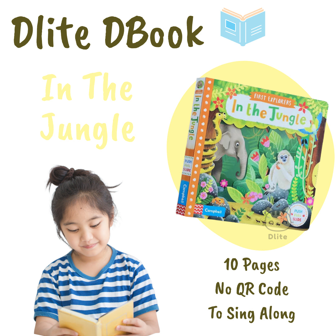 Dlite DBook Interactive Kids Storybook Popular Nursery Rhythm With Slide & Pull Kids Gift