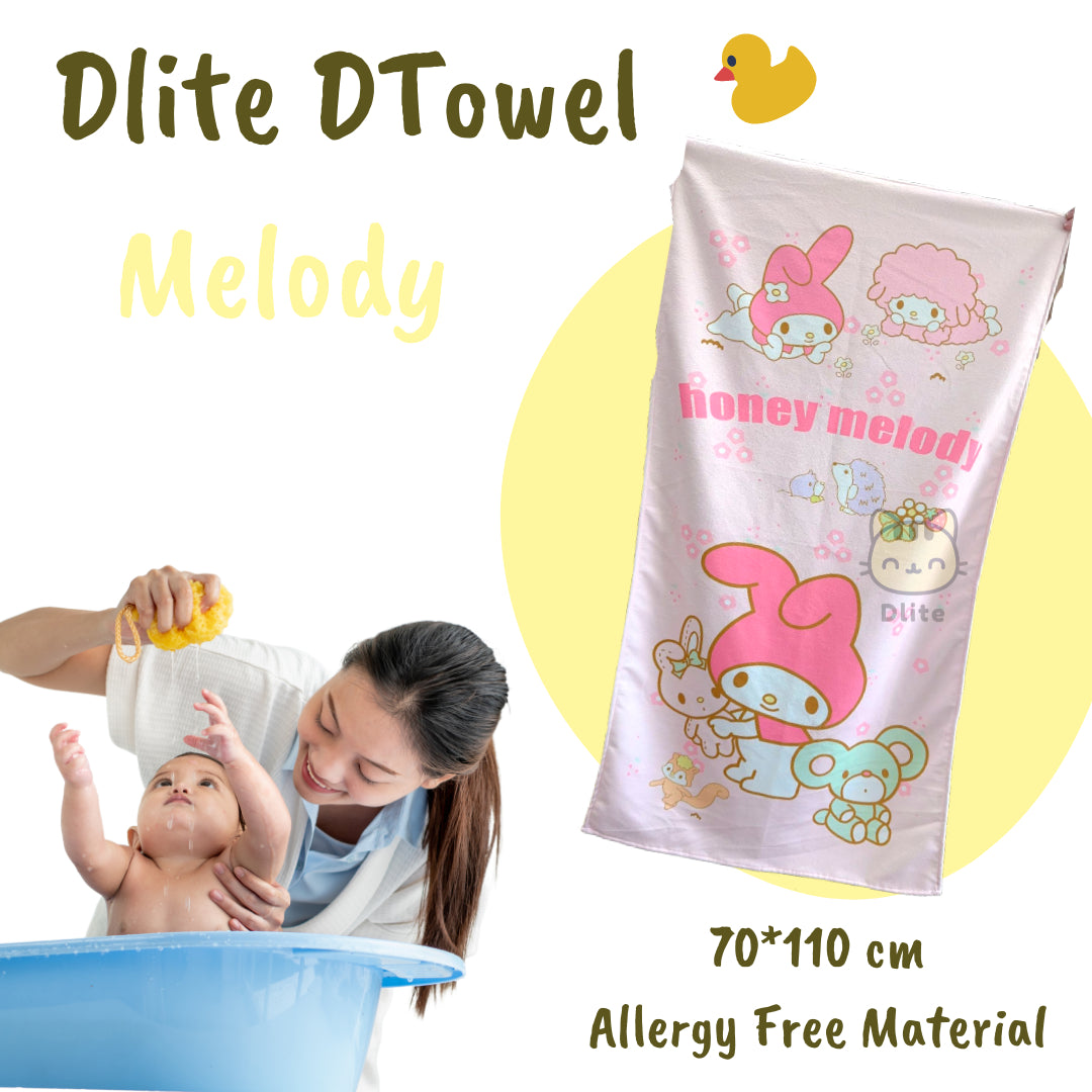 ✅ Dlite DTowel OEKO-Tex Certified Kids Towel Bath Swim Towel Childcare Towel Absorbent & Light 70*110cm