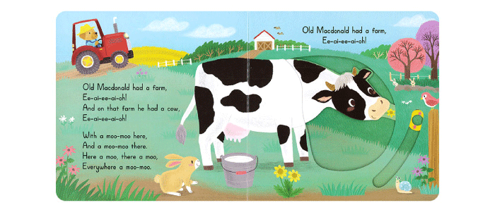 Dlite DBook Interactive Kids Storybook Popular Nursery Rhythm With Slide & Pull Kids Gift
