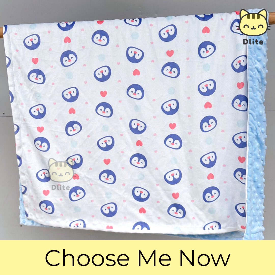 Dlite DHug Japan Quality Kids Blanket 110*150cm Childcare Blanket Minky Fleece Weighted Blanket
