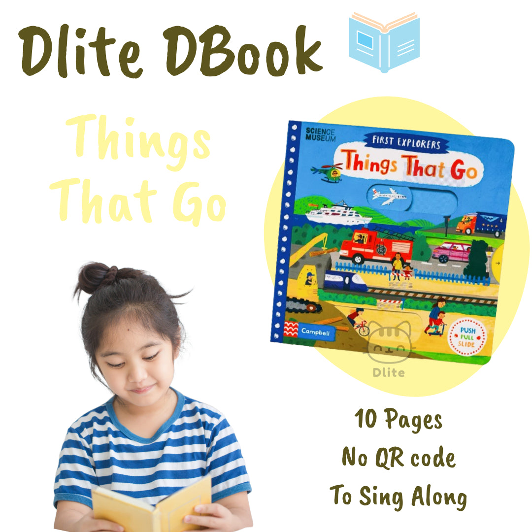 Dlite DBook Interactive Kids Storybook Popular Nursery Rhythm With Slide & Pull Kids Gift