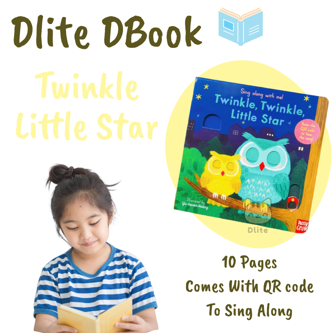 Dlite DBook Interactive Kids Storybook Popular Nursery Rhythm With Slide & Pull Kids Gift