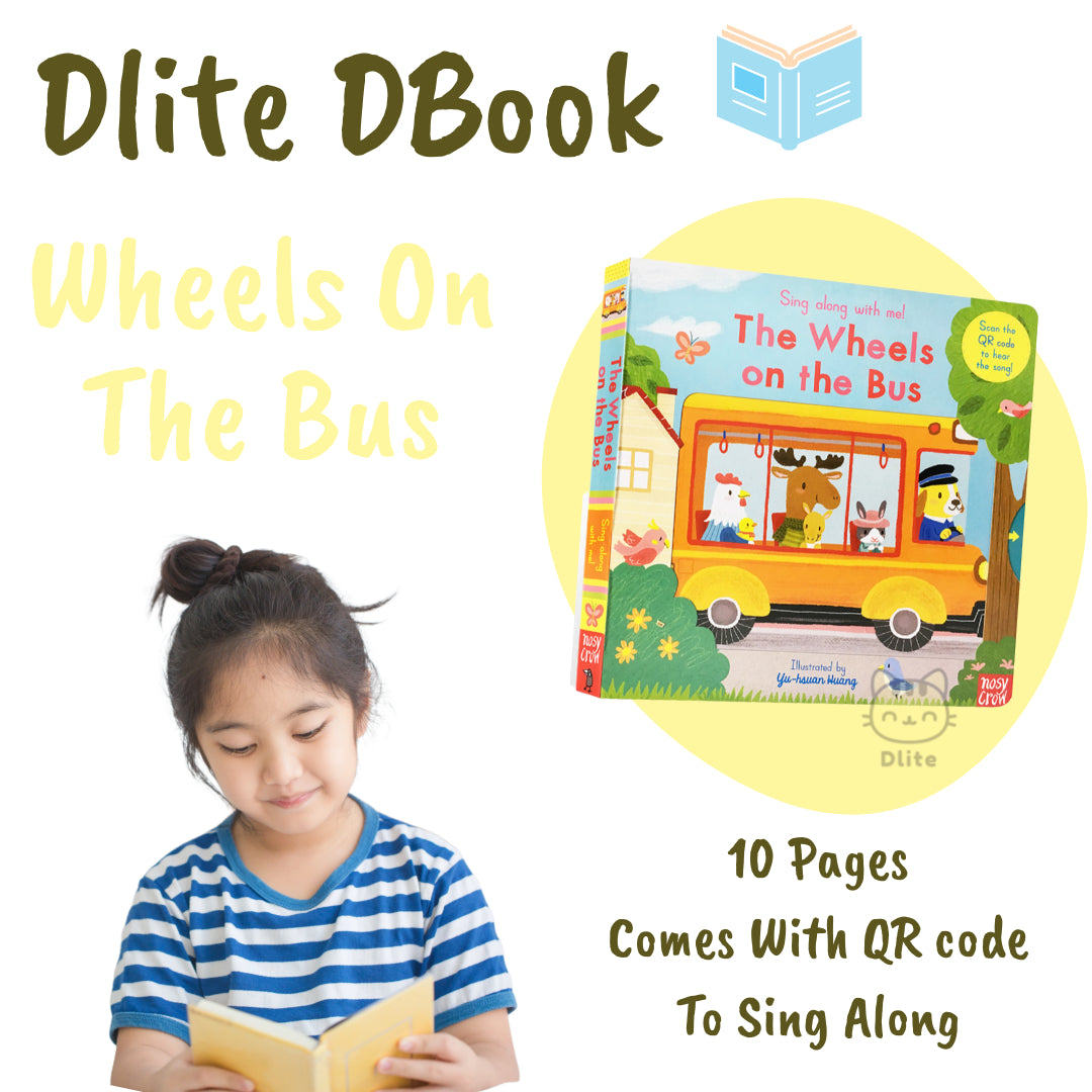 Dlite DBook Interactive Kids Storybook Popular Nursery Rhythm With Slide & Pull Kids Gift