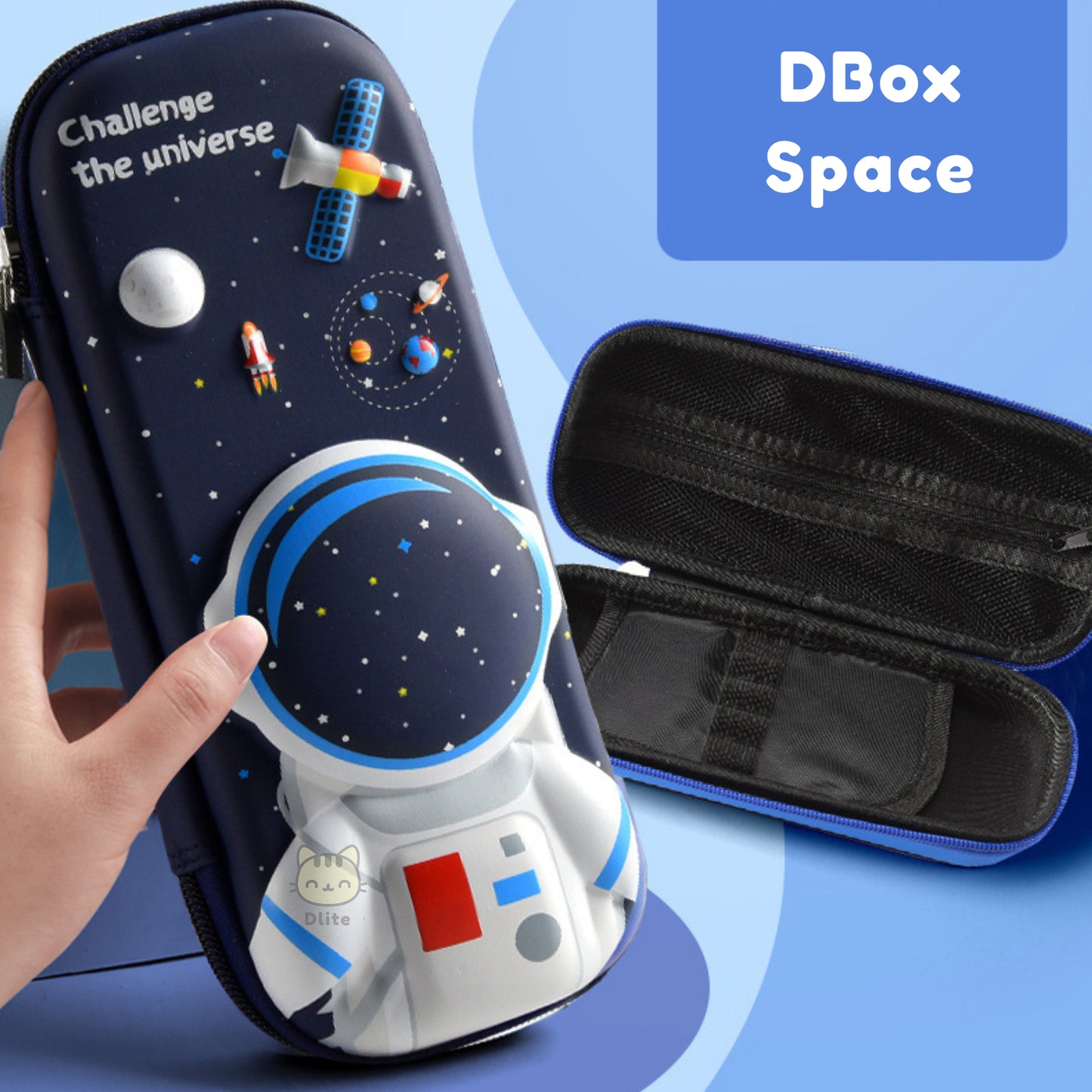 ✅ Dlite DBox Kids Pencil Case Waterproof Big 3D Pencil Box Goodie Bag Gifts Set Christmas Gifts