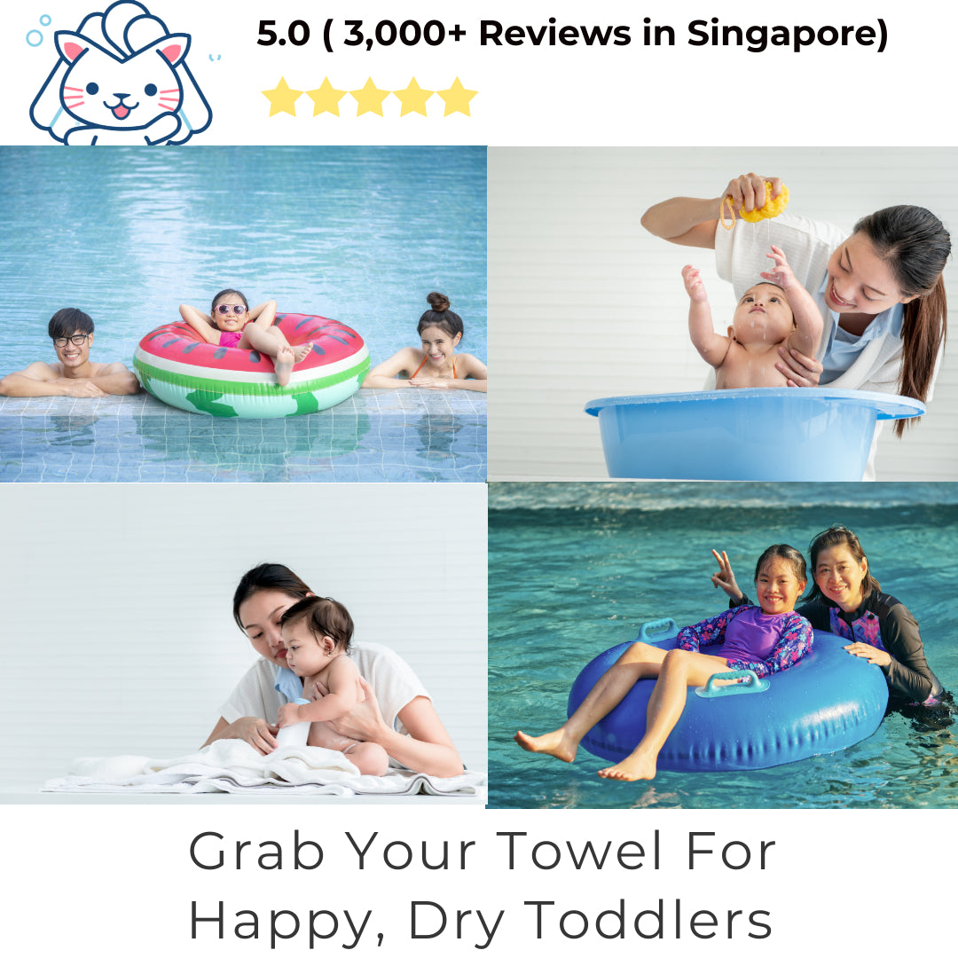 ✅ Dlite DTowel OEKO-Tex Certified Kids Towel Bath Swim Towel Childcare Towel Absorbent & Light 70*110cm
