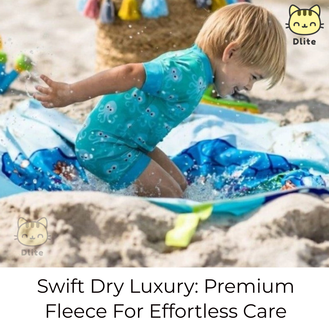 Dlite DHug Japan Quality Kids Blanket 110*150cm Childcare Blanket Minky Fleece Weighted Blanket
