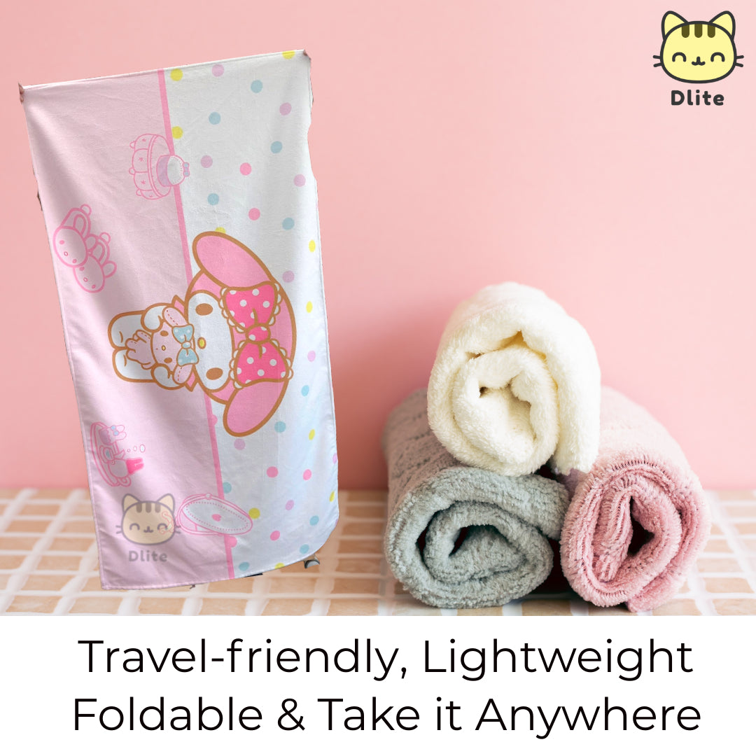 ✅ Dlite DTowel OEKO-Tex Certified Kids Towel Bath Swim Towel Childcare Towel Absorbent & Light 70*110cm