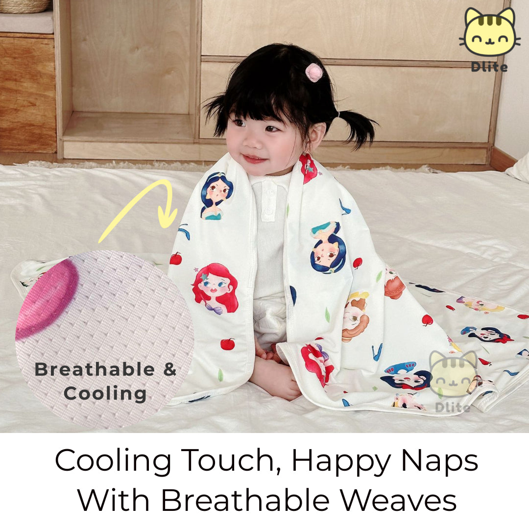 ✅ Dlite DHug Japan Fabric Kids Blanket 110*150cm Cooling Blanket Childcare Stroller Blanket