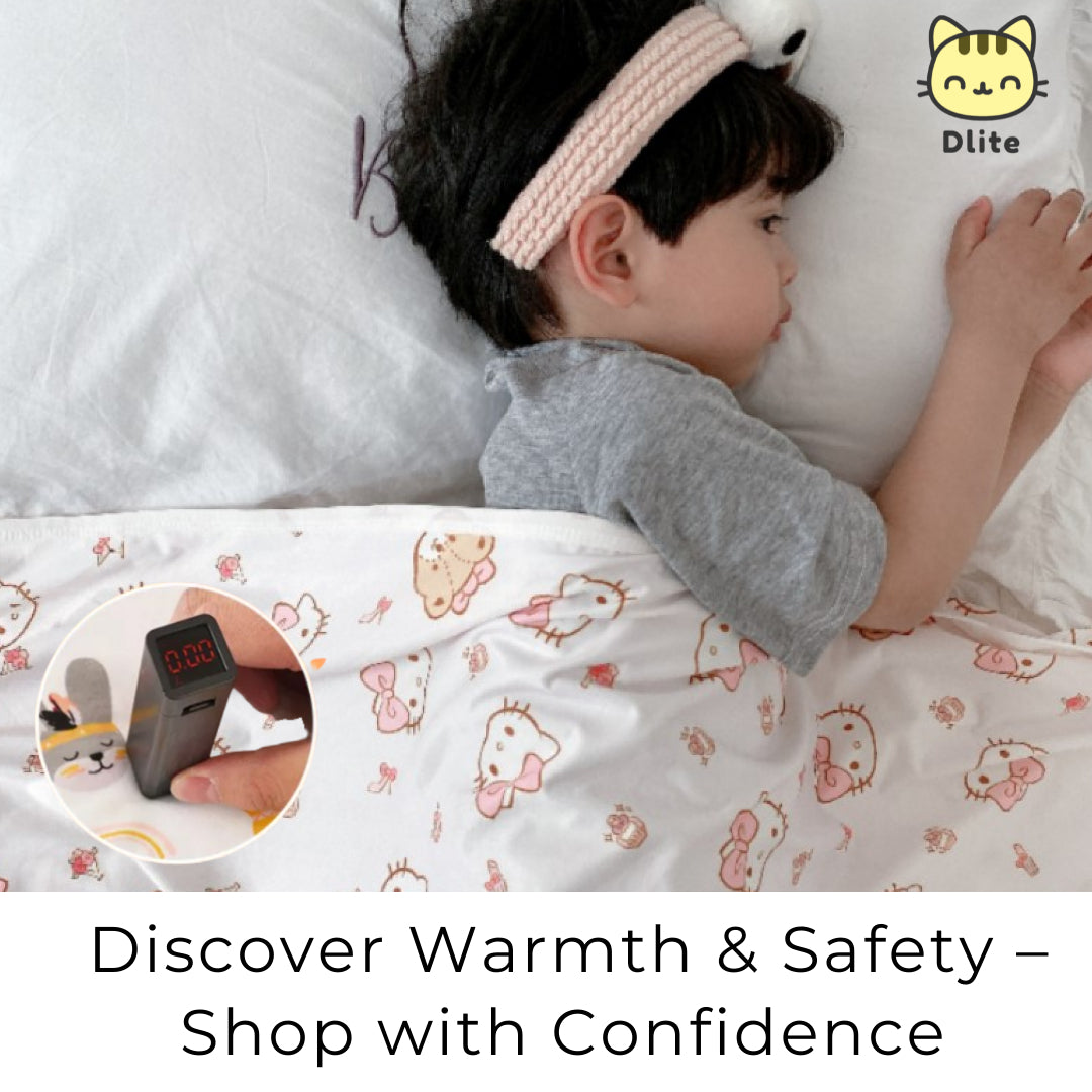 Dlite DHug Japan Quality Kids Blanket 110*150cm Childcare Blanket Minky Fleece Weighted Blanket