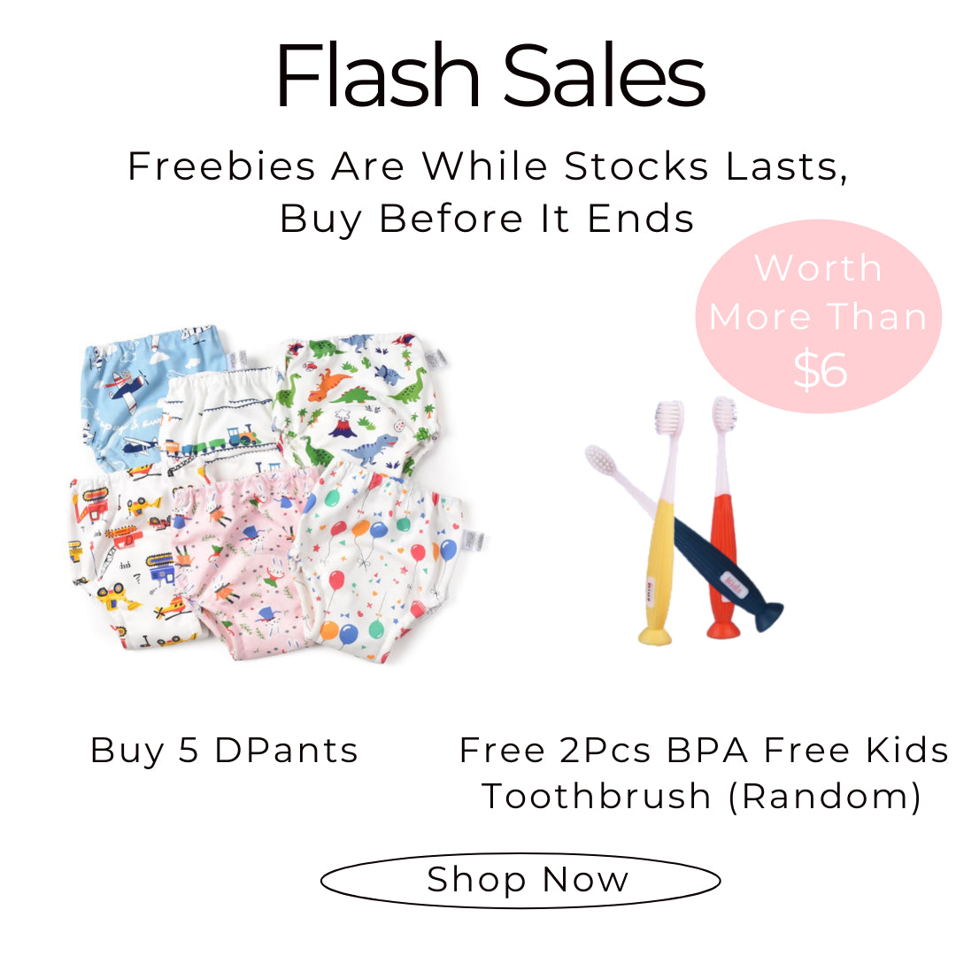 ✅ Dlite DPants 100% Cotton 8 Layers Baby Toilet Training Pants Potty Training Over 8,000+ Pieces Sold