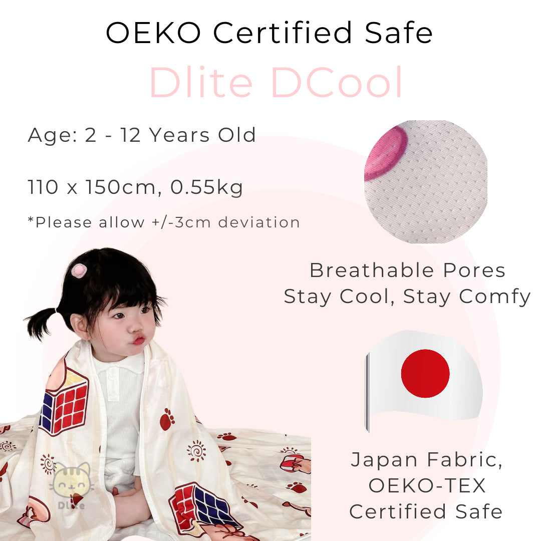 ✅ Dlite DHug Japan Fabric Kids Blanket 110*150cm Cooling Blanket Childcare Stroller Blanket