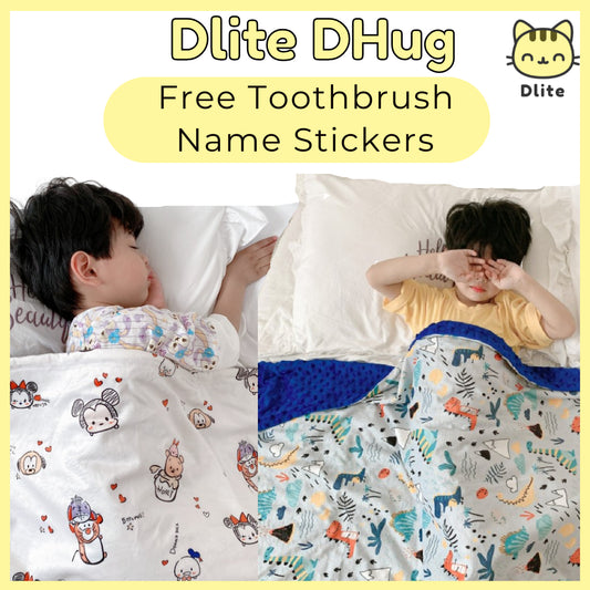Dlite DHug Japan Quality Kids Blanket 110*150cm Childcare Blanket Minky Fleece Weighted Blanket