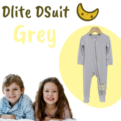 ✅Dlite DSuit OEKO Tex Organic Bamboo Kids Sleepsuit Footed Pyjamas Hypo Allergenic & Anti Bacterial