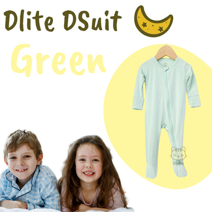 ✅Dlite DSuit OEKO Tex Organic Bamboo Kids Sleepsuit Footed Pyjamas Hypo Allergenic & Anti Bacterial