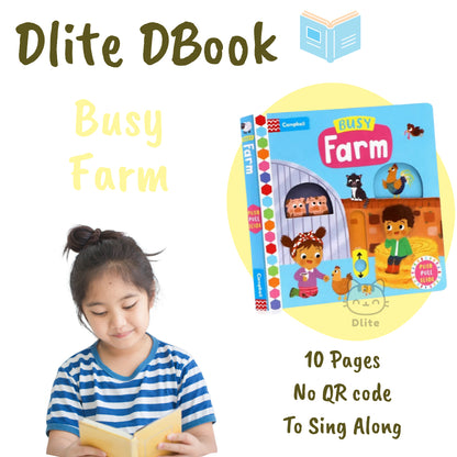 Dlite DBook Interactive Kids Storybook Popular Nursery Rhythm With Slide & Pull Kids Gift