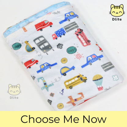 Dlite DHug Japan Quality Kids Blanket 110*150cm Childcare Blanket Minky Fleece Weighted Blanket