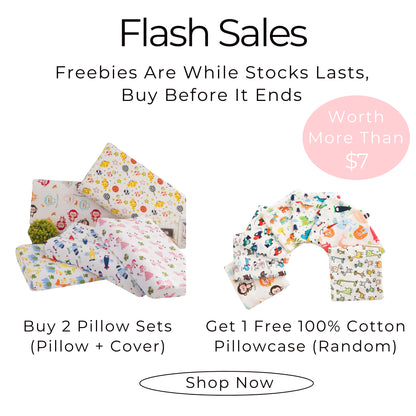 ✅ Dlite DRest Natural Latex Pillow 100% Cotton Pillowcase Kids Pillow 42*27*6cm SGS Compliant