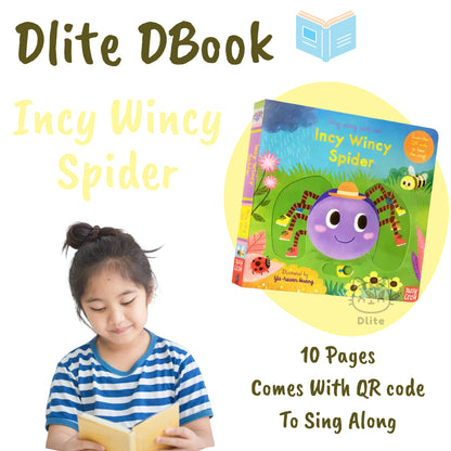 Dlite DBook Interactive Kids Storybook Popular Nursery Rhythm With Slide & Pull Kids Gift