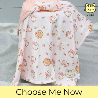 Dlite DHug Japan Quality Kids Blanket 110*150cm Childcare Blanket Minky Fleece Weighted Blanket