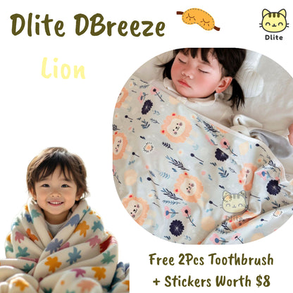 ✅ Dlite DHug Japan Fabric Kids Blanket 110*150cm Cooling Blanket Childcare Stroller Blanket