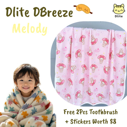 ✅ Dlite DBreeze Japan Fabric Kids Blanket 110*150cm Cooling Blanket Childcare Stroller Blanket