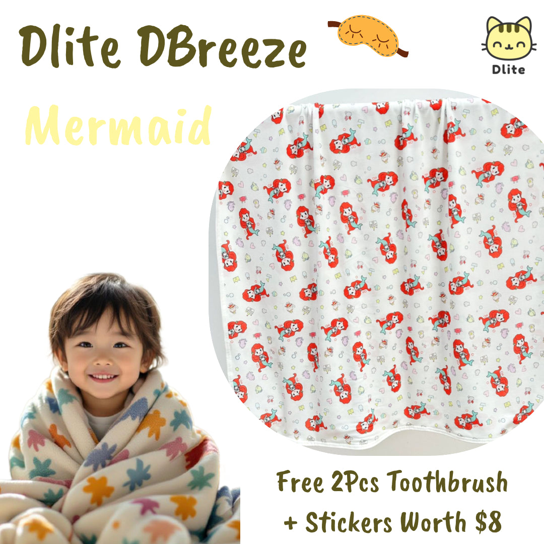 ✅ Dlite DBreeze Japan Fabric Kids Blanket 110*150cm Cooling Blanket Childcare Stroller Blanket