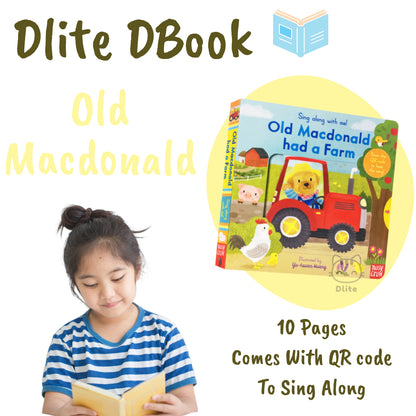 Dlite DBook Interactive Kids Storybook Popular Nursery Rhythm With Slide & Pull Kids Gift