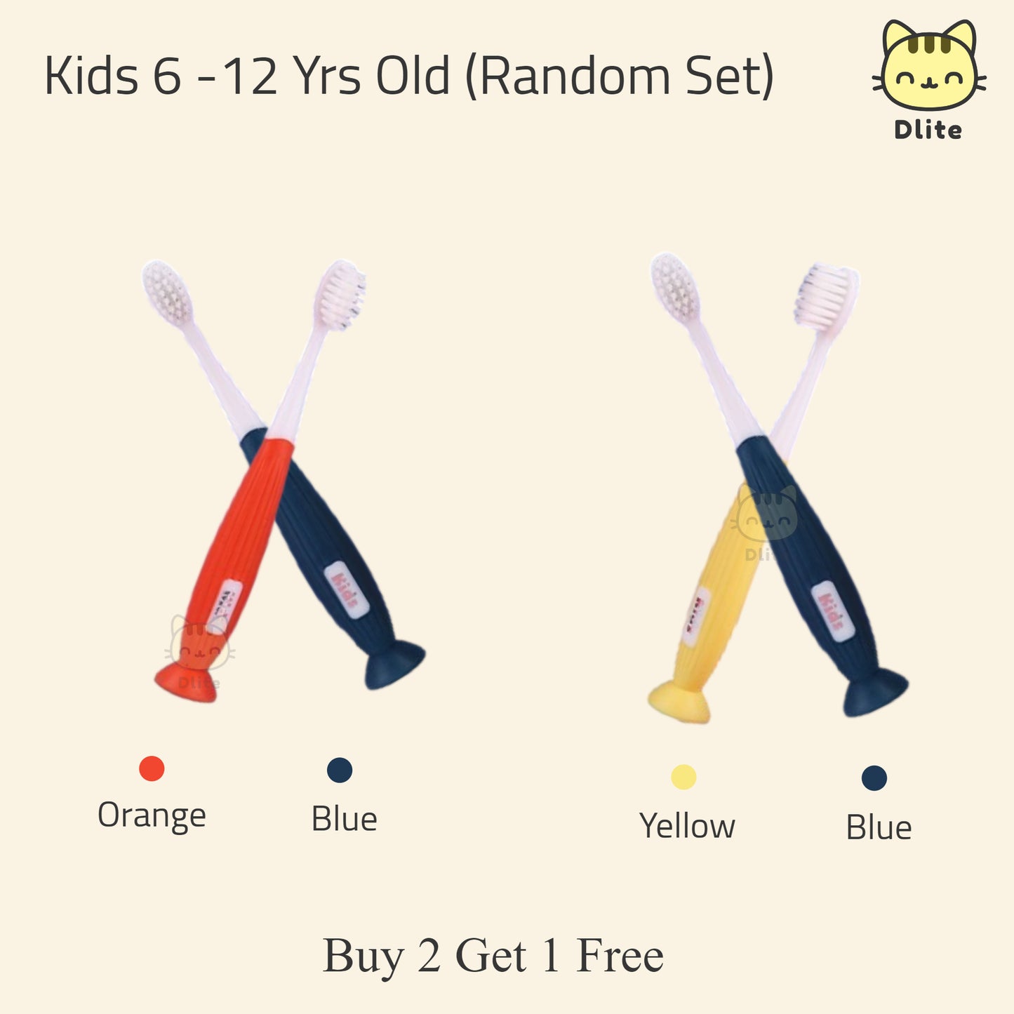 ✅ Dlite DBrush Japan Quality Toothbrush Soft Bristles Oral Care Adults Toothbrush Kids Toothbrush 6-12 Y/O