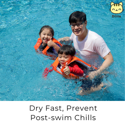 ✅ Dlite DTowel OEKO-Tex Certified Kids Towel Bath Swim Towel Childcare Towel Absorbent & Light 70*110cm