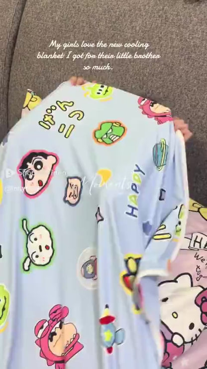 ✅ Dlite DBreeze Japan Fabric Kids Blanket 110*150cm Cooling Blanket Childcare Stroller Blanket