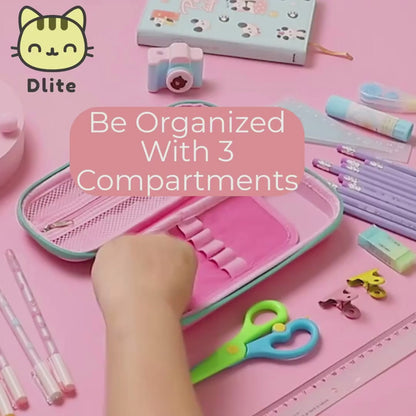 ✅ Dlite DBox Kids Pencil Case Waterproof Big 3D Pencil Box Goodie Bag Gifts Set Christmas Gifts